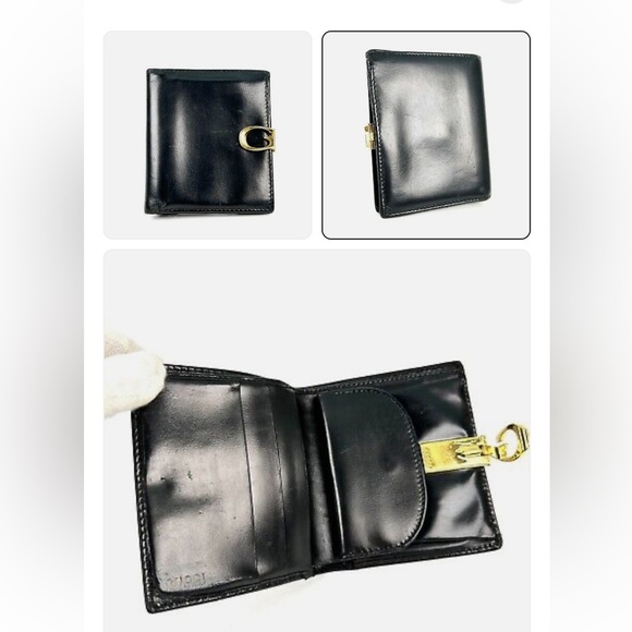 GUCCI GG Marmont Leather Bifold Compact Wallet Vintage - Picture 2 of 15